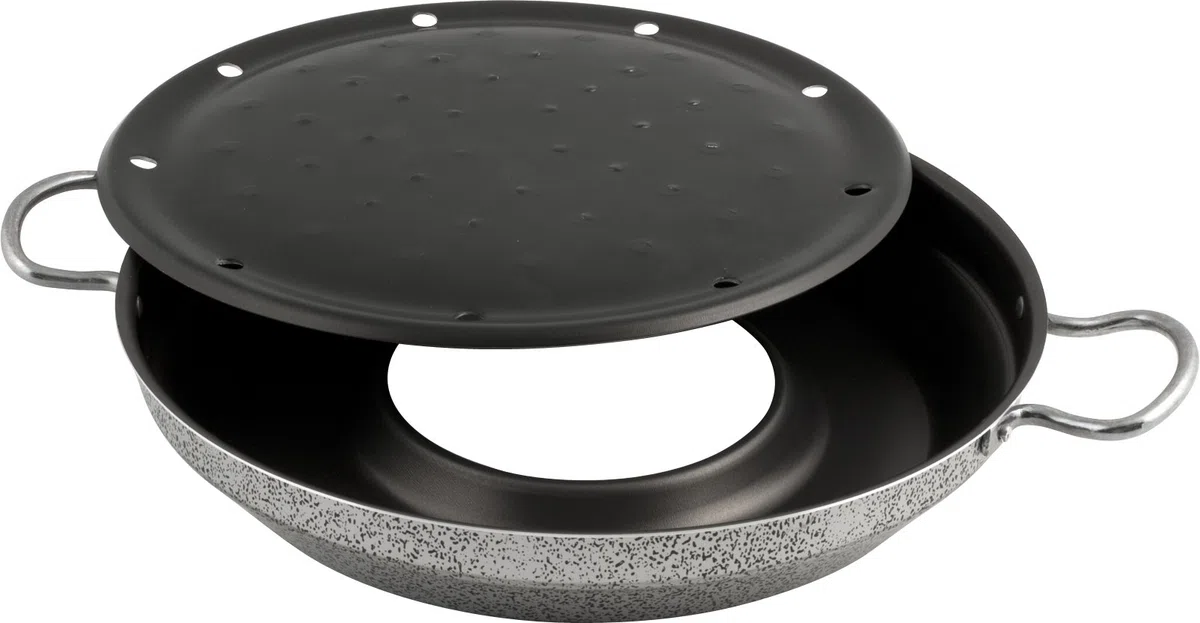 Home 440532 Barbecue-Light 2 Manici Valsecchi, Rivestimento Antiaderente, cm 32