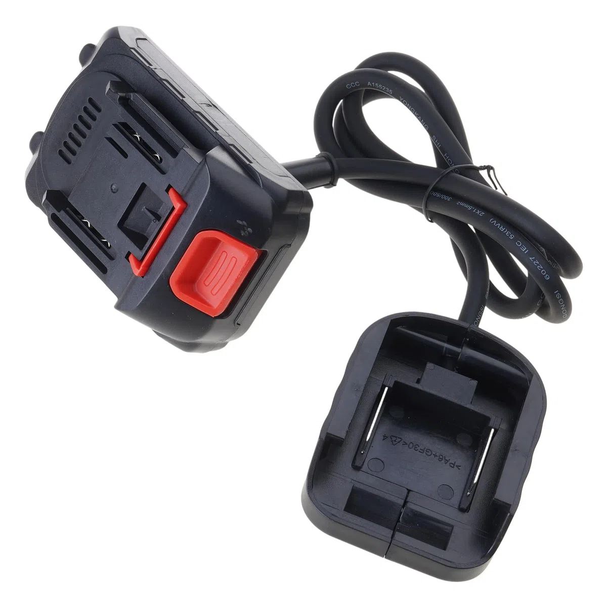 Connettore di alimentazione flessibile da 21 V per uso prolungato della batteria in lavori di ristrutturazione di edifici e giardinaggio, accessorio di manutenzione per giardinaggio