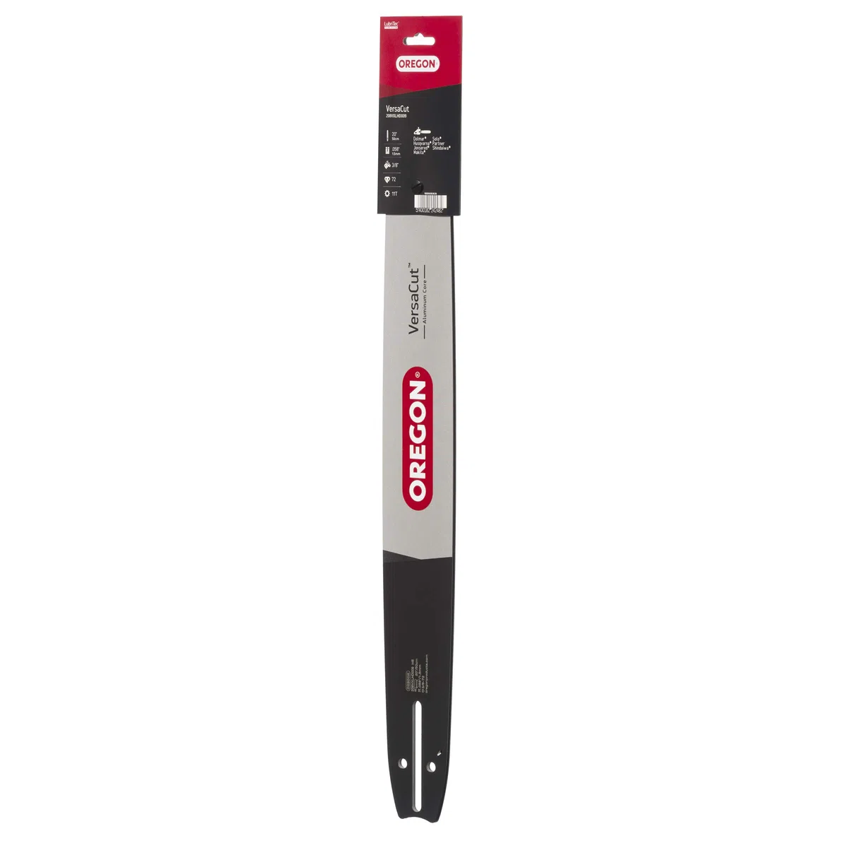 Oregon Versacut 208VXLHD009 - Barra Guida Professionale per Motosega da 50,8 cm, con Supporto Motore D009, Nero e Grigio
