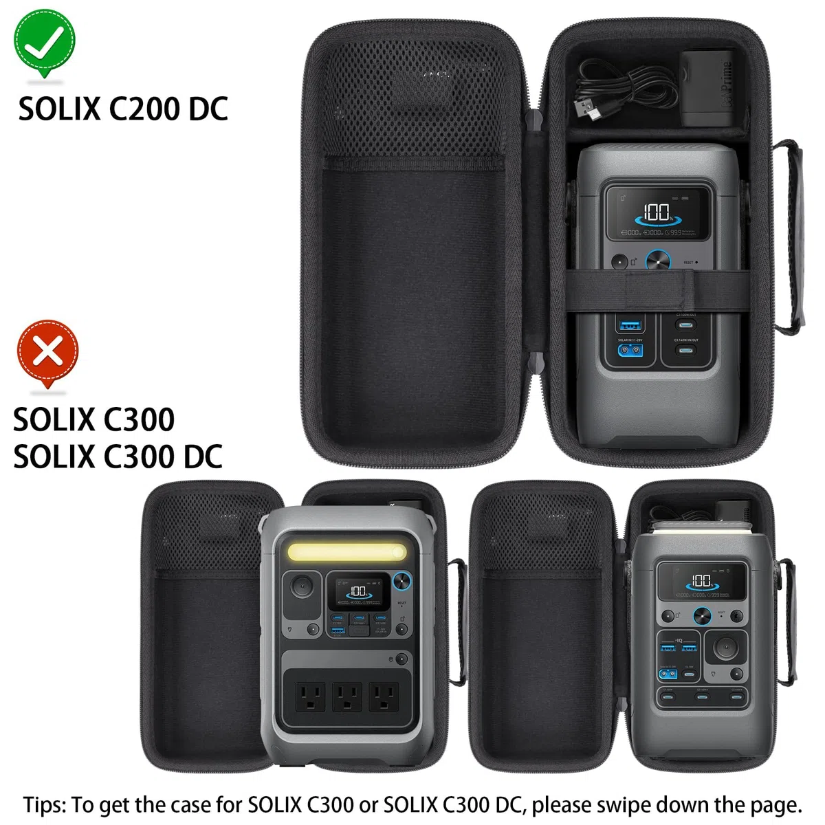 co2CREA cassa custodia borsa per Anker SOLIX C300 Stazione Elettrica