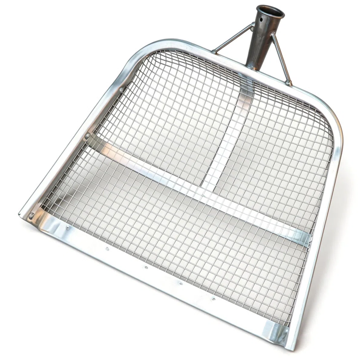 Pala setacciatrice con Maglia da 8 mm, Robusta e Rinforzata, con Telaio saldato, Ideale per setacciare Il Terreno da Giardino e filtrare i Cereali. Dimensioni: 47 x 36 cm (18, 5 x 14, 2 pollic