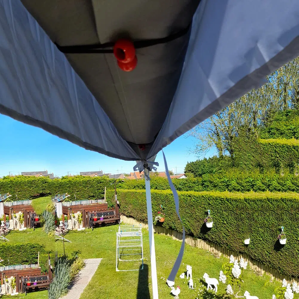 Tende da Sole per Giardini, Coperture Tettoia Tessuto 420D Oxford Protettiva Antipolvere Impermeabile, per Avvolgibile A Scomparsa, Patio Veranda Esterno Invernale (2.5M Beige)