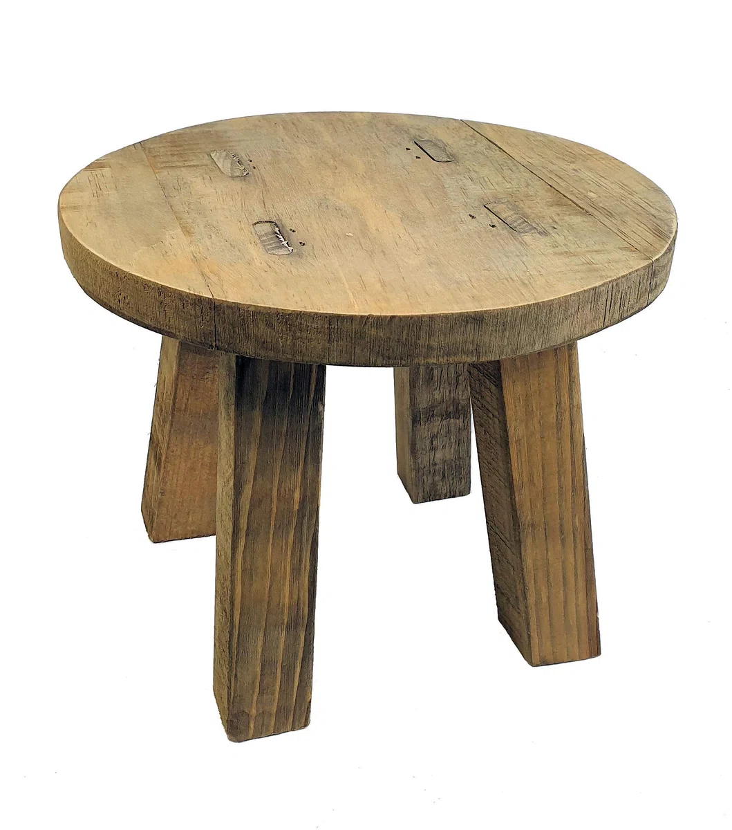 Spetebo Sgabello per piante in vero legno, 25 x 20 cm, piccolo sgabello decorativo