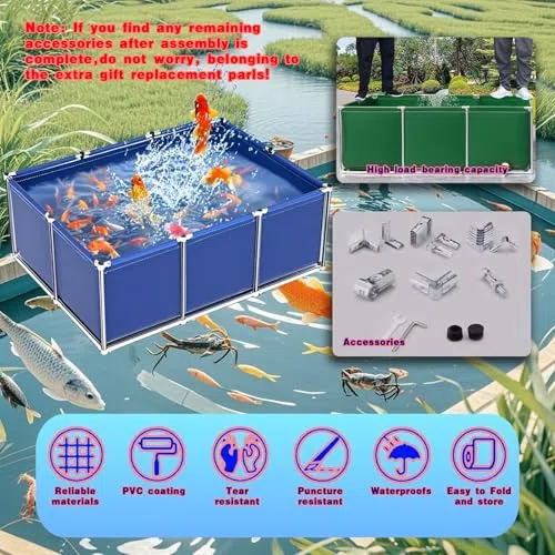 Piscina fuori terra, telaio in acciaio, piscina da giardino per famiglie e bambini, facile da montare con toppa di riparazione