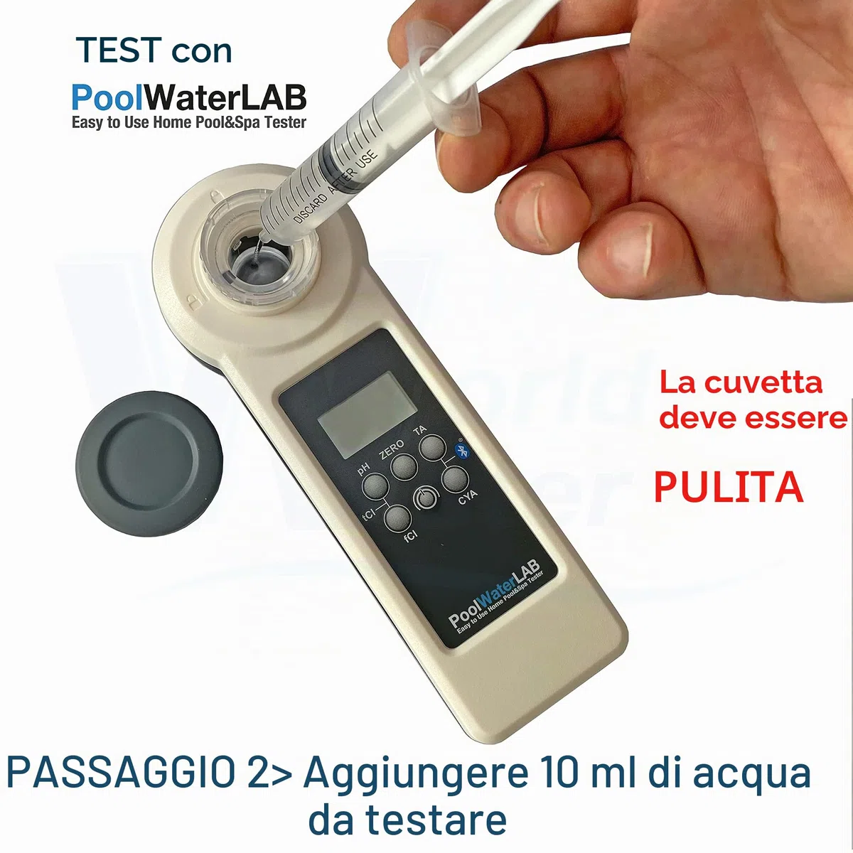 PoolLab 9 in 1, Analizzatore per acqua della piscina