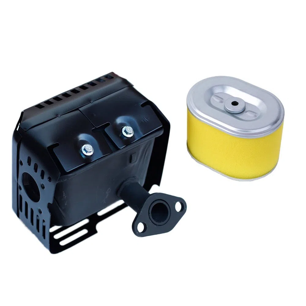 Carkio - Silenziatore di scarico con filtro dell'aria compatibile con Honda GX160 5.5HP GX200 6.5HP