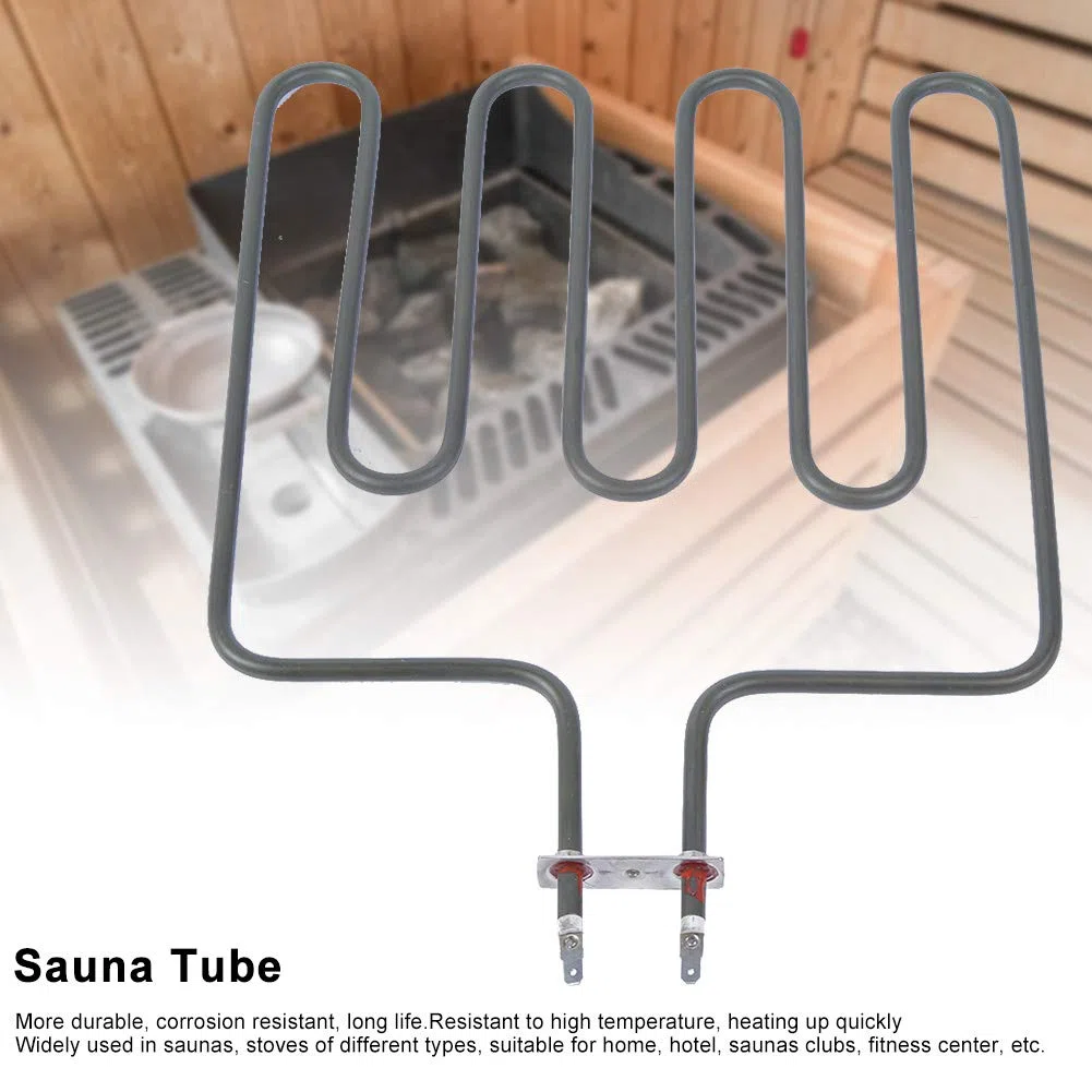 Elemento Riscaldante Elettrico per Sauna Tubo di Calore per Sauna in Acciaio Inossidabile Componente di Riscaldamento per Sauna Parte di Ricambio per Stufa per Sauna(SCA-2000W)