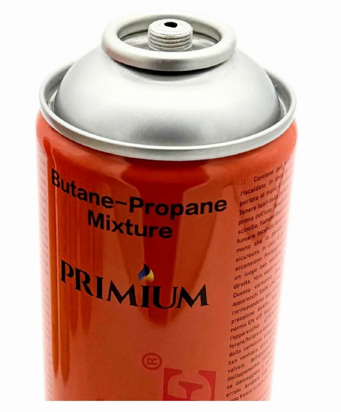 SMH LINE 12 x 600 ml cartuccia a gas universale per fornello a gas da campeggio, bruciatore a gas propano butano 7/16", filettatura europea EN417, cartuccia a vite, valvola a vite, bruciatore di