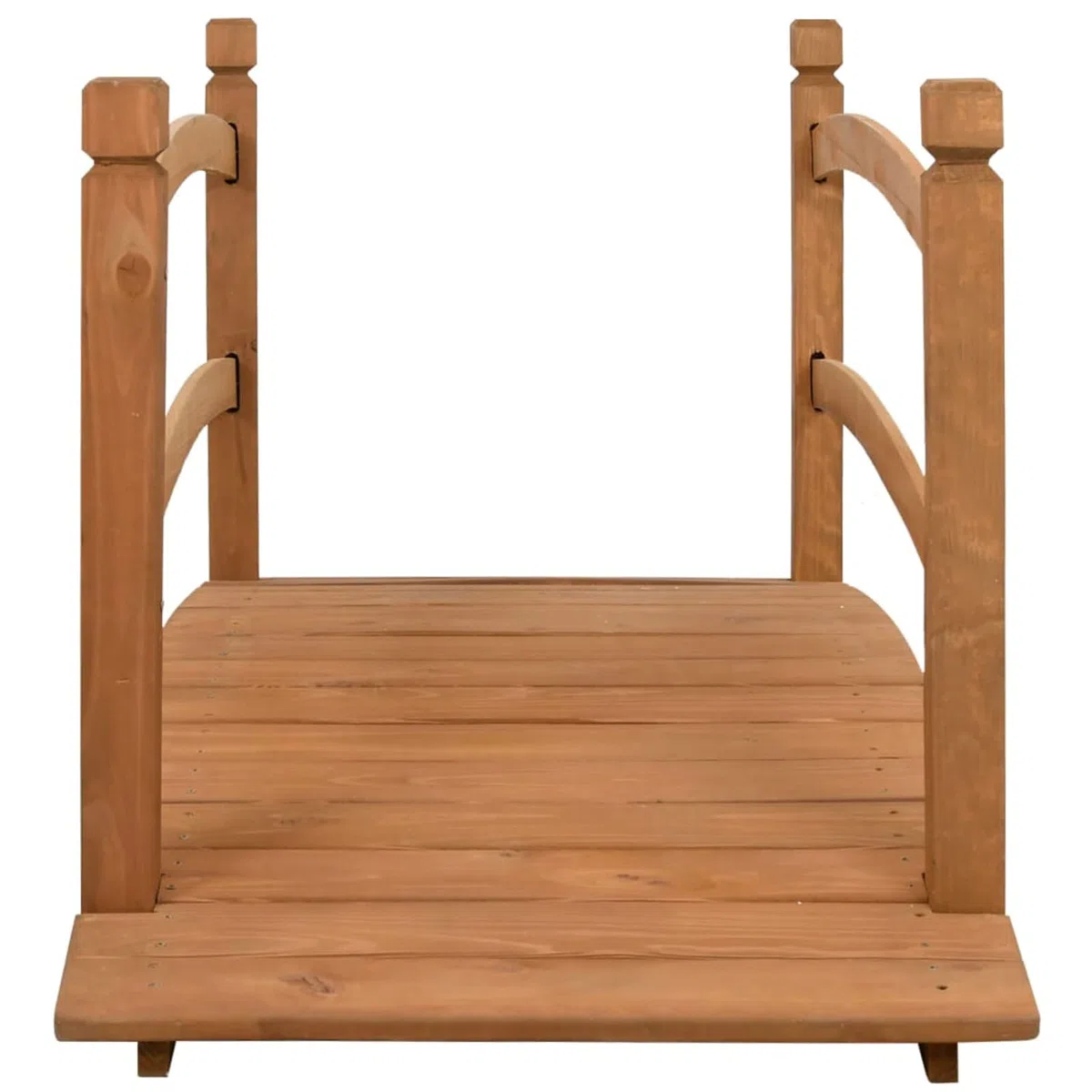Ponte da Giardino 140x60x60 cm in Legno massello di Abete per Esterni, Ponte Decorativo per Prato e laghetto, Ponte Decorativo per Giardino in Legno per Esterni, Ponte Decorativo per Prato e
