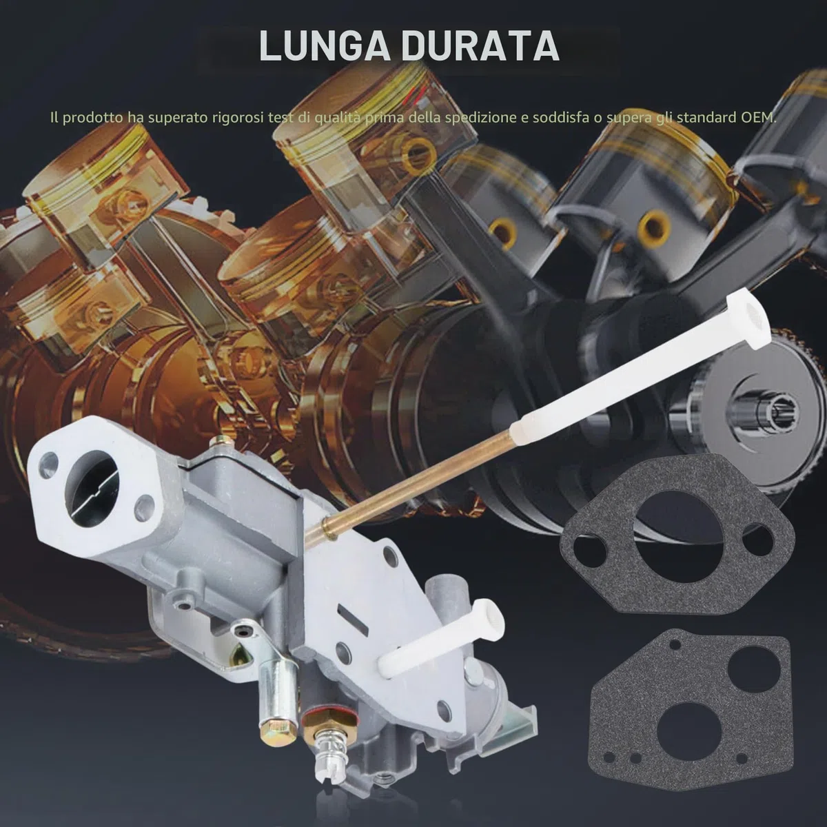 Kit carburatore 299437 per 4 tempi, adatto per piccoli motori & Stratton 135200 131231 100200