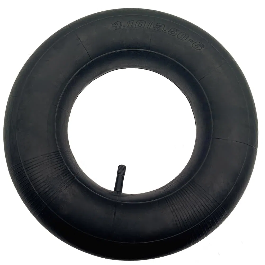 Confezione da 2 camere d'aria 4.10/3.50-6 (13 x 4.00-6) con stelo valvola diritta TR13, ricambio resistente per camion a mano, carriole, tosaerba, utility, per ruote