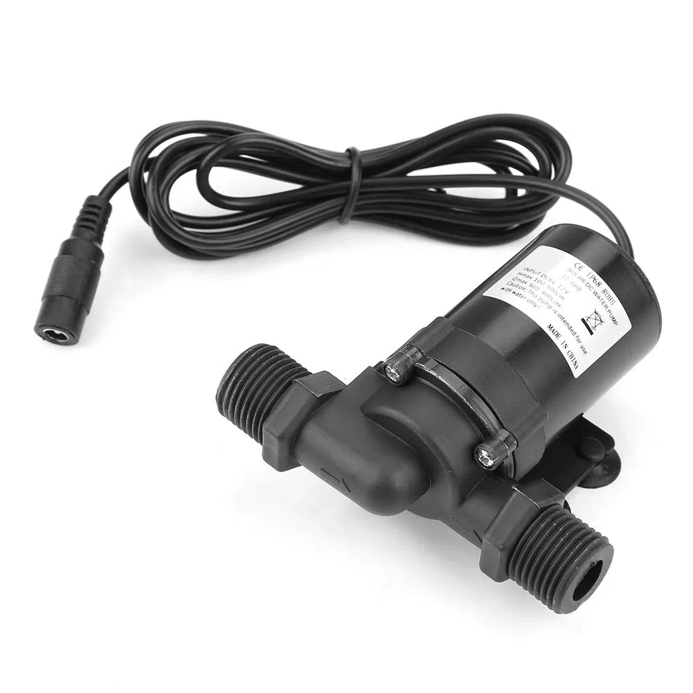 Mini DC-B Minus Pompa Acqua per Scaldabagno Solare 12V 0-80℃ Pompa di Circolazione Acqua Calda 12V Zaojiao DC 12X10X6Cm