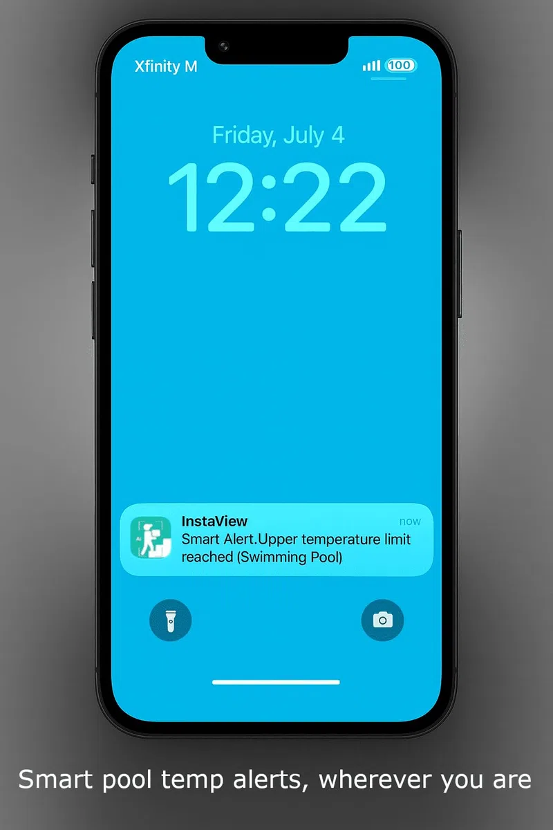 Termometro da piscina galleggiante facile da leggere con app per telefono, avvisi accurati, a lungo raggio, WiFi senza fili, digitale, per piscine interne ed esterne, vasche idromassaggio, acquario e