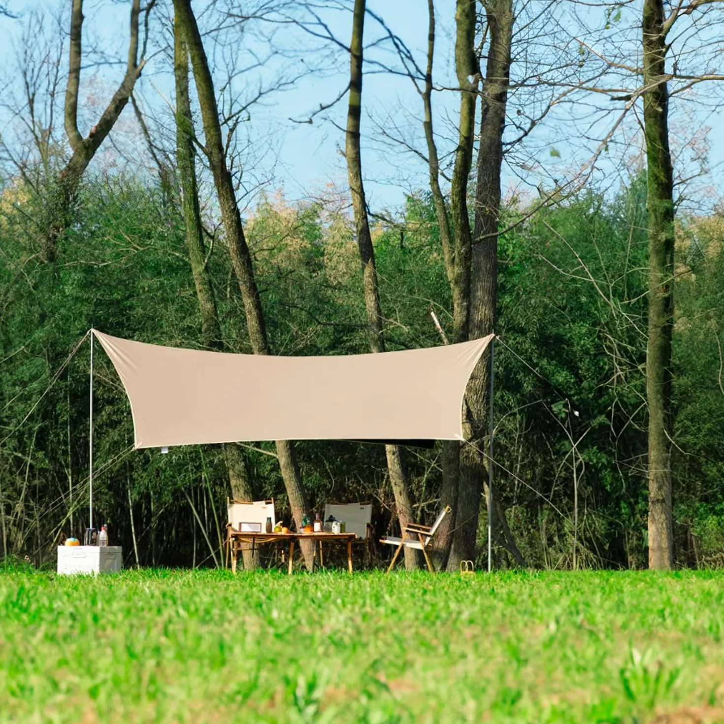 Avilia Tenda da Sole Ombreggiante Quadrata 6x6m - Protezione UV e Impermeabile, Resistente al Sole e alla Pioggia, per Giardino, Patio e Terrazza, in Poliestere Traspirante