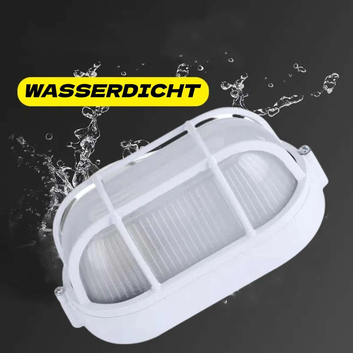 Luci per Sauna Ad Alta Temperatura, Luce per Bagno Turco per Sauna Paralume Protezione Ovale a Prova di Esplosione Resistente al Vapore (Ovale)