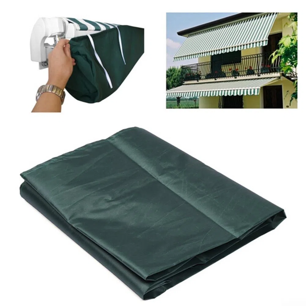 Copertura per tenda da esterno, resistente alle intemperie, soluzione di stoccaggio per una maggiore durata delle tende da sole (verde 4,5 m)