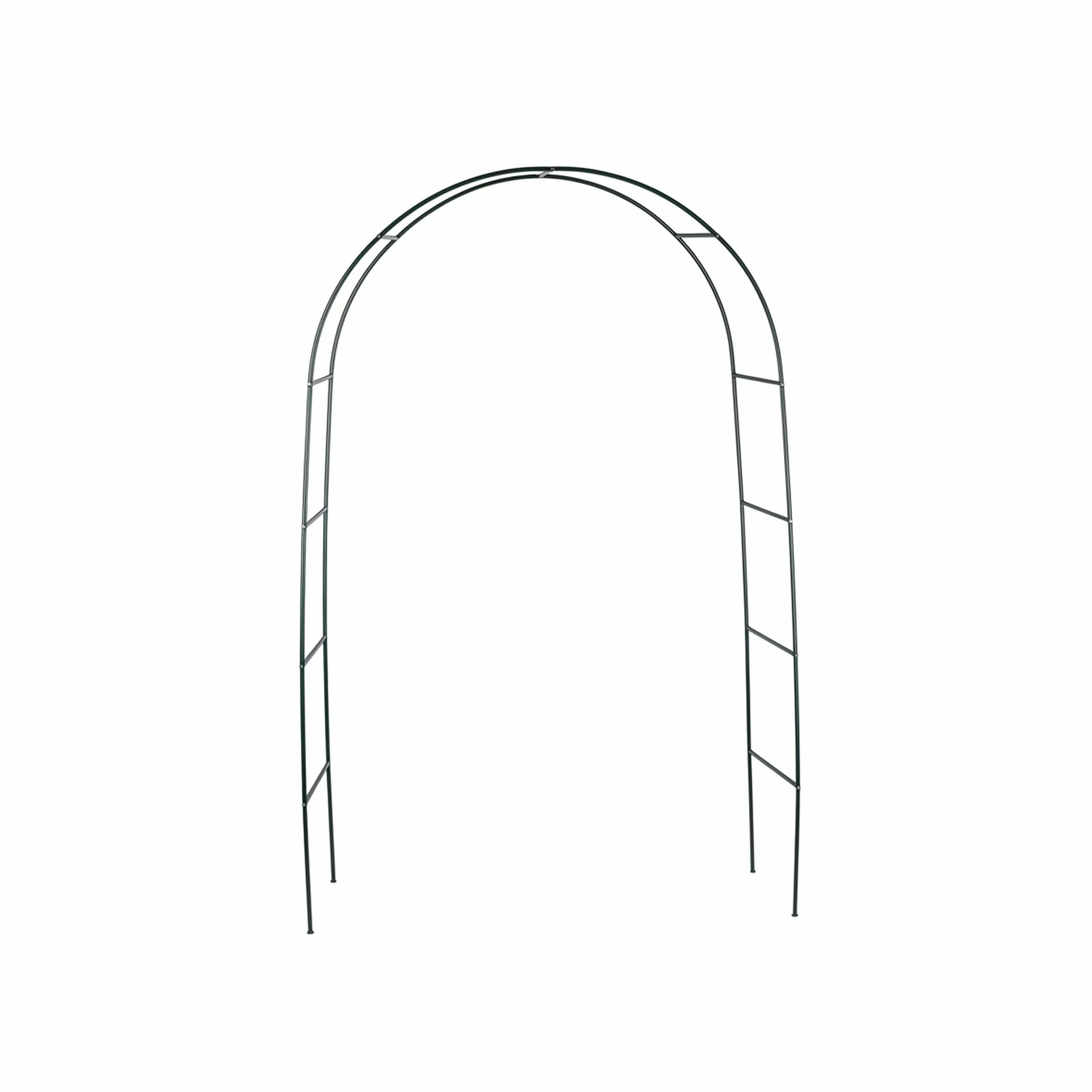 Relaxdays Arco per Rose, Rampicanti, Decorazione da Giardino, Sostegno per Piante, Supporto in Metallo, 240 cm, Verde