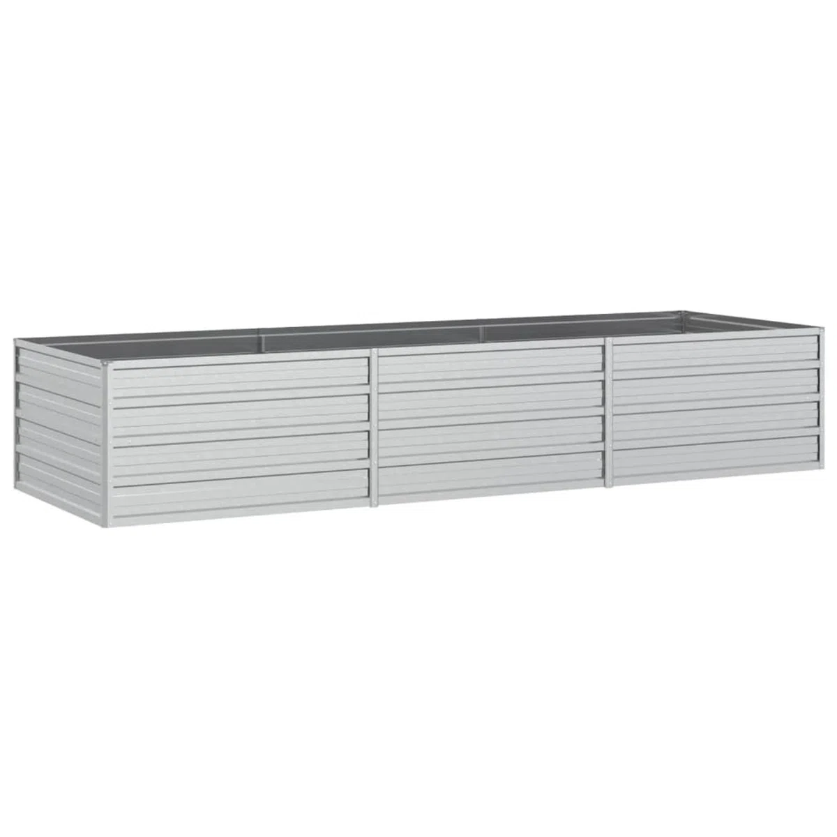 ShGaxin Arriate, Tavolo da coltivazione, Orto Domestico, Coltivazione di piante aromatiche, Arriate da giardino, in Acciaio zincato Argento 240x80x45 cm