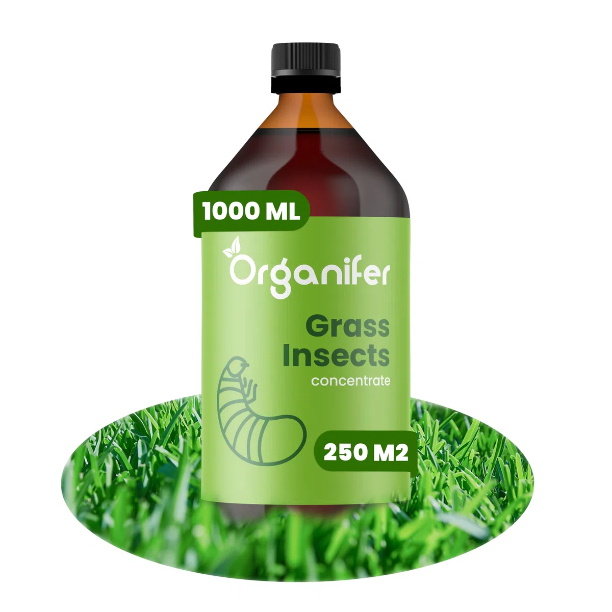 Concentrato Per Prato - (1 L Per 250 M2) - Cura Del Prato - Fertilizzante Per Prato - Fertilizzante - Fertilizzante Liquido - Prato Sano - Prato Più Verde - Organifer