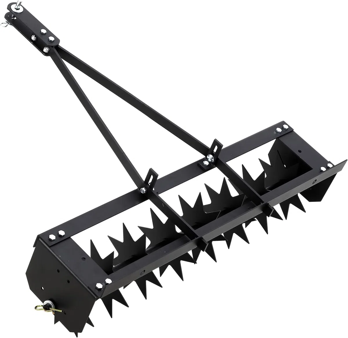 Ventilatore per prato, 8 punte per prato con attrezzi da giardino, traino e giardino, 81 x 24 x 78 cm