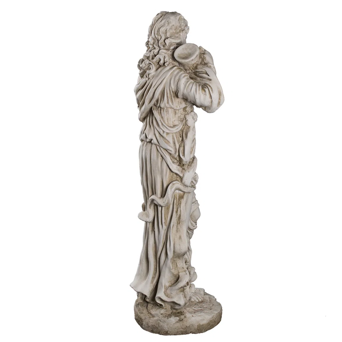 Statua decorativa in poliresina, resistente alle intemperie, grande (6 kg), altezza 74 cm