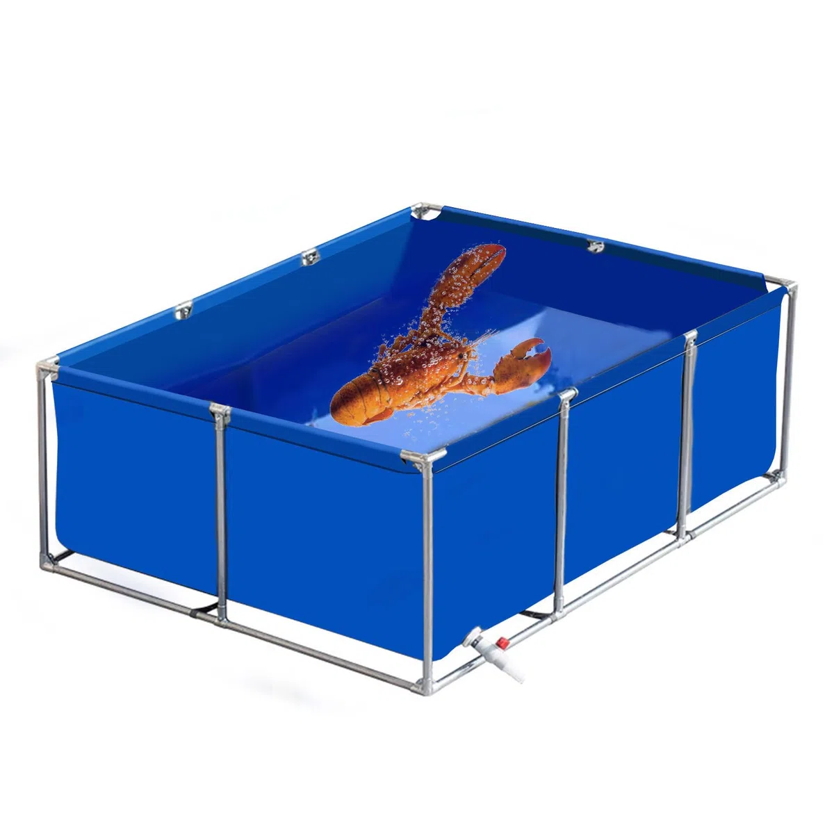 OutdoorTank Piscina portatile per d & s 1 x 1 x 0,8 m tic stagno per irrigazione e tic Life & facile da installare