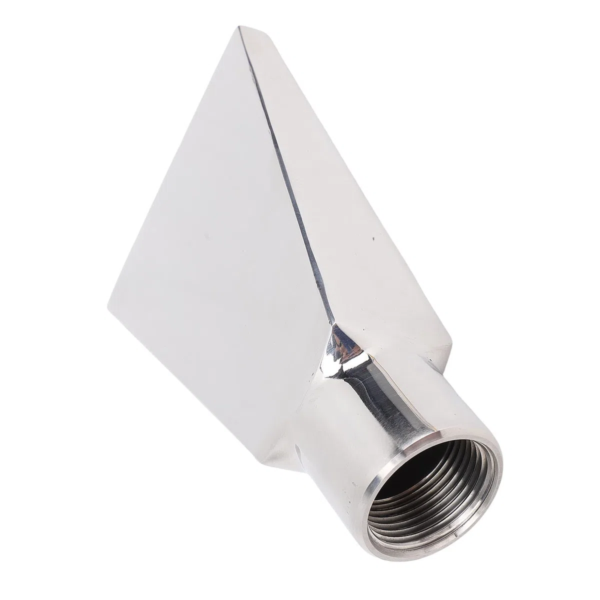 Ugello per Fontana a Forma di Ventaglio, Filettatura da 3/4 Pollici, Becco Piatto per Anatra, Distribuzione Uniforme dell'acqua, Costruzione SUS, per Laghetto da Giardino, Parco