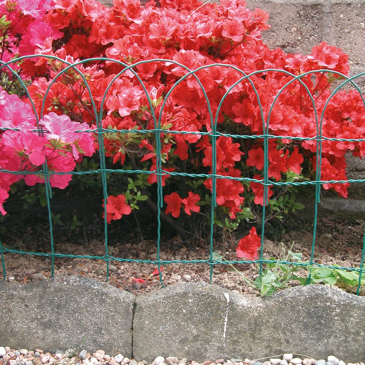 TENAX Ondamet 0,40x10 m Bordura per Giardino, Delimitazione ad Archi in Ferro Plastificato, Altezza 40 cm, Lunghezza 10 m