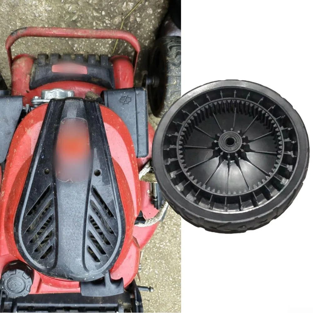 Ruote di ricambio per tosaerba, ruota posteriore a 63 denti per tosaerba semoventi, design del battistrada, trazione e manovrabilità migliorate, installazione semplice, adatte per la manutenzione del