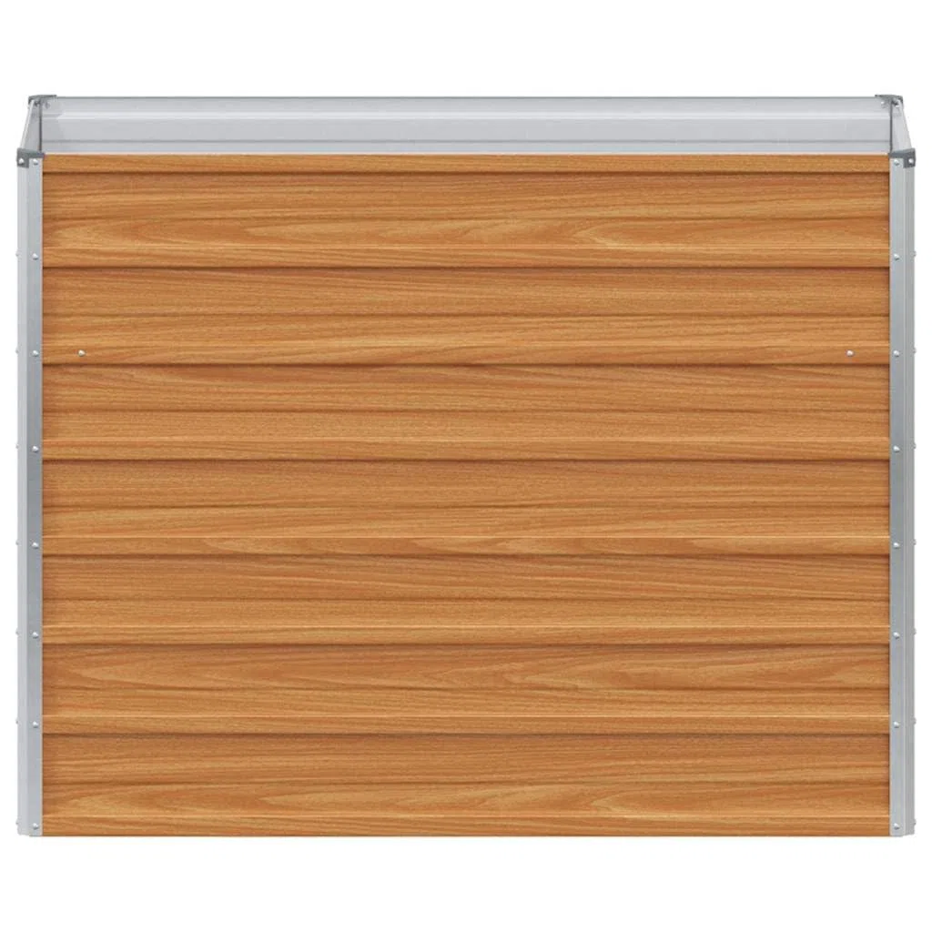 Letto Rialzato da Giardino in Acciaio Zincato 100x40x77 cm | Fioriera rialzata per coltivare piante, fiori ed erbe aromatiche su balcone, terrazzo o nel proprio orto domestico.