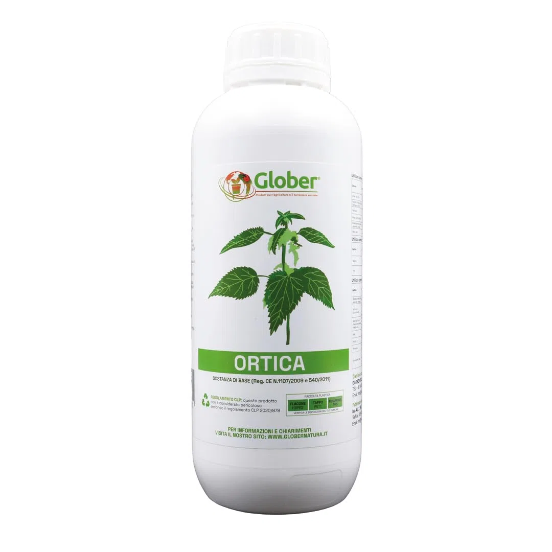 GLOBER Macerato di Ortica liquido 1 litro - Antiparassitario e Insetticida Naturale Contro Insetti e Funghi su Piante Orto Giardino e Frutta
