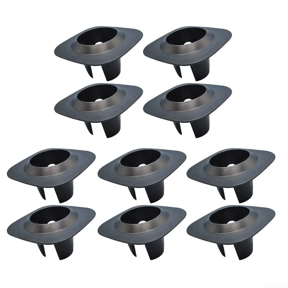 Protezione per la testa dell'irrigatore in PVC che si adatta alle teste di irrigazione pop-up standard senza attrezzi o regolazioni (10 pezzi nero)