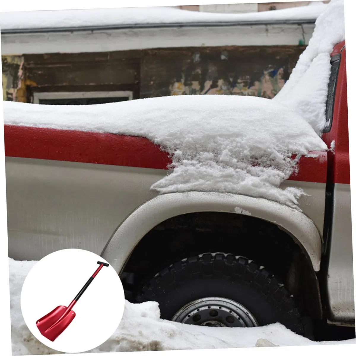 HEMOTON Pala da Neve Pieghevole e Raschietto per Neve Auto Pala Leggera e Staccabile per Emergenze e Campeggio Outdoor