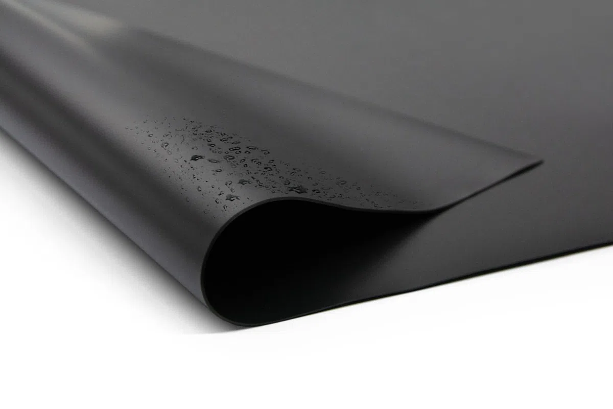 ANKO PLANEN Pellicola per laghetto in PVC di alta qualità, colore nero, 0,5 mm, 1 mm, 1,5 mm, prodotto in UE (2,0 m x 2,0 m, 0,5 mm)
