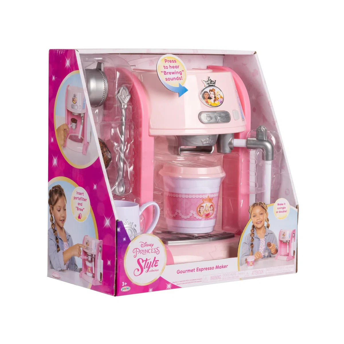 Disney Style Collection - Macchina Espresso Delle Disney Princess, Si Illumina ed Emette Suoni Come Una Vera Macchina del Caffè