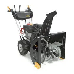 Spazzaneve a scoppio Alpina AS 62 P, 212 cc, 62 cm di ampiezza di lavoro, a due stadi, 5 velocità + retromarcia, ruote da 14", luci a LED, getto di espulsione della neve fino a 10 m