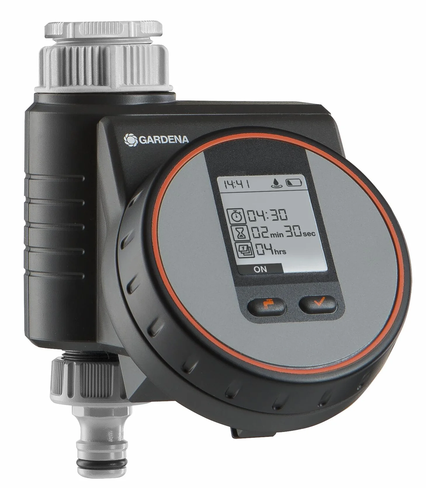 Gardena Programmatore per Irrigazione a Batteria FLEX: per Micro Irrigazione Automatica a Goccia di Piante in Vaso su Balconi e Terrazzi, per Rubinetti da 26,5 mm e 33,3 mm (1890-20)