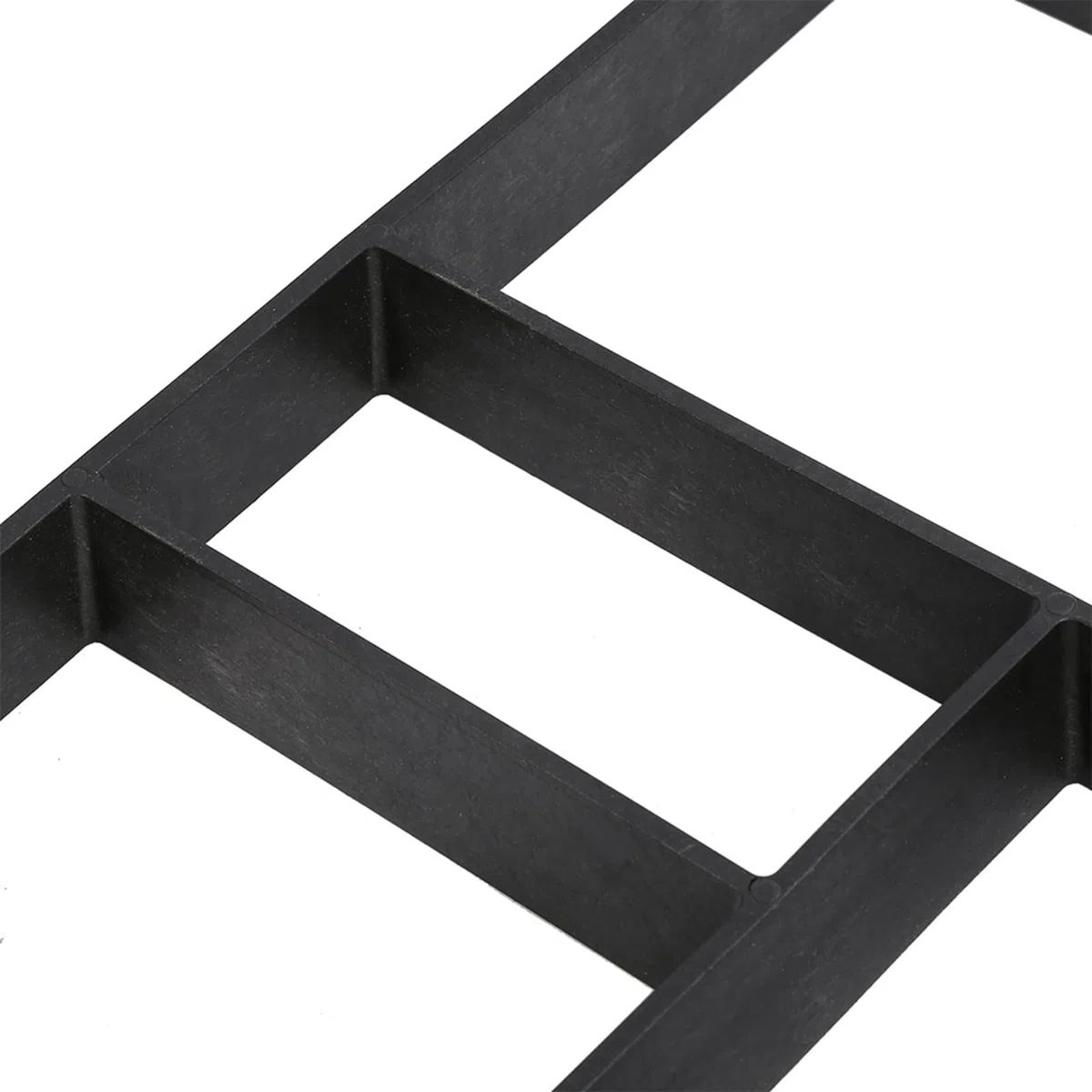 Stampo per Pavimentazione da Giardino, Forma in Pietra per Percorsi, 45 x 40 x 4 cm, Nero, 10 Scomparti, Fai-da-Te