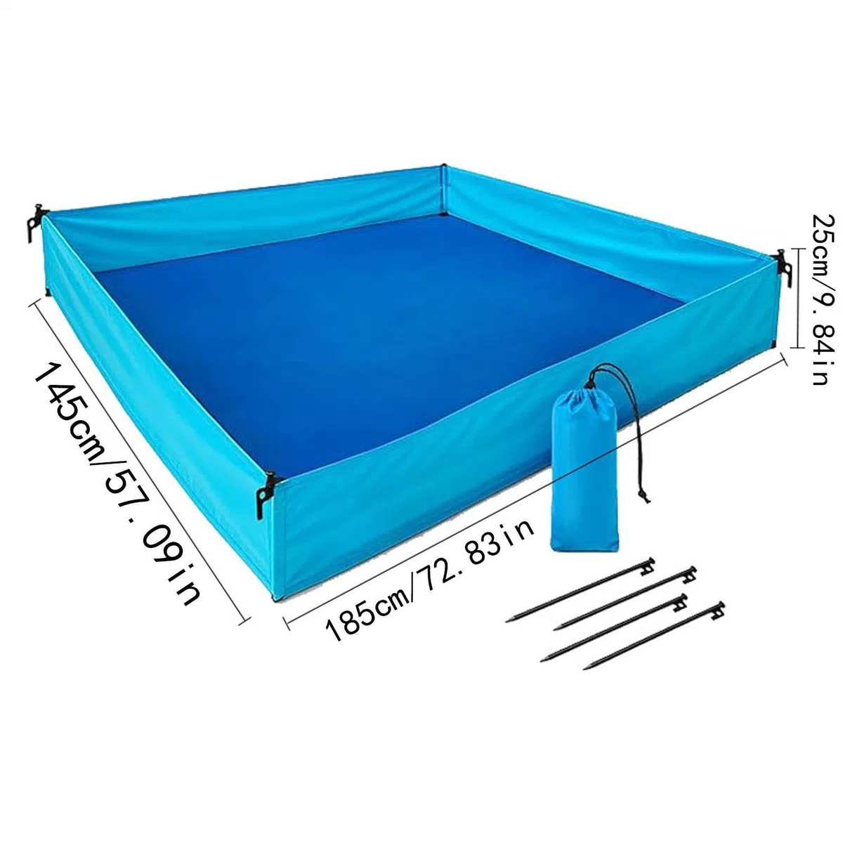 Telo Da Mare Impermeabile Anti-Sabbia,Con 4 4 Sacchetti Per Sabbia 185x145x25 Cm | Tappetino Antisabbia Da Esterno,per Viaggi Campeggio All'aperto Vacanza Giardino Prato Famiglia Libero e Cortile
