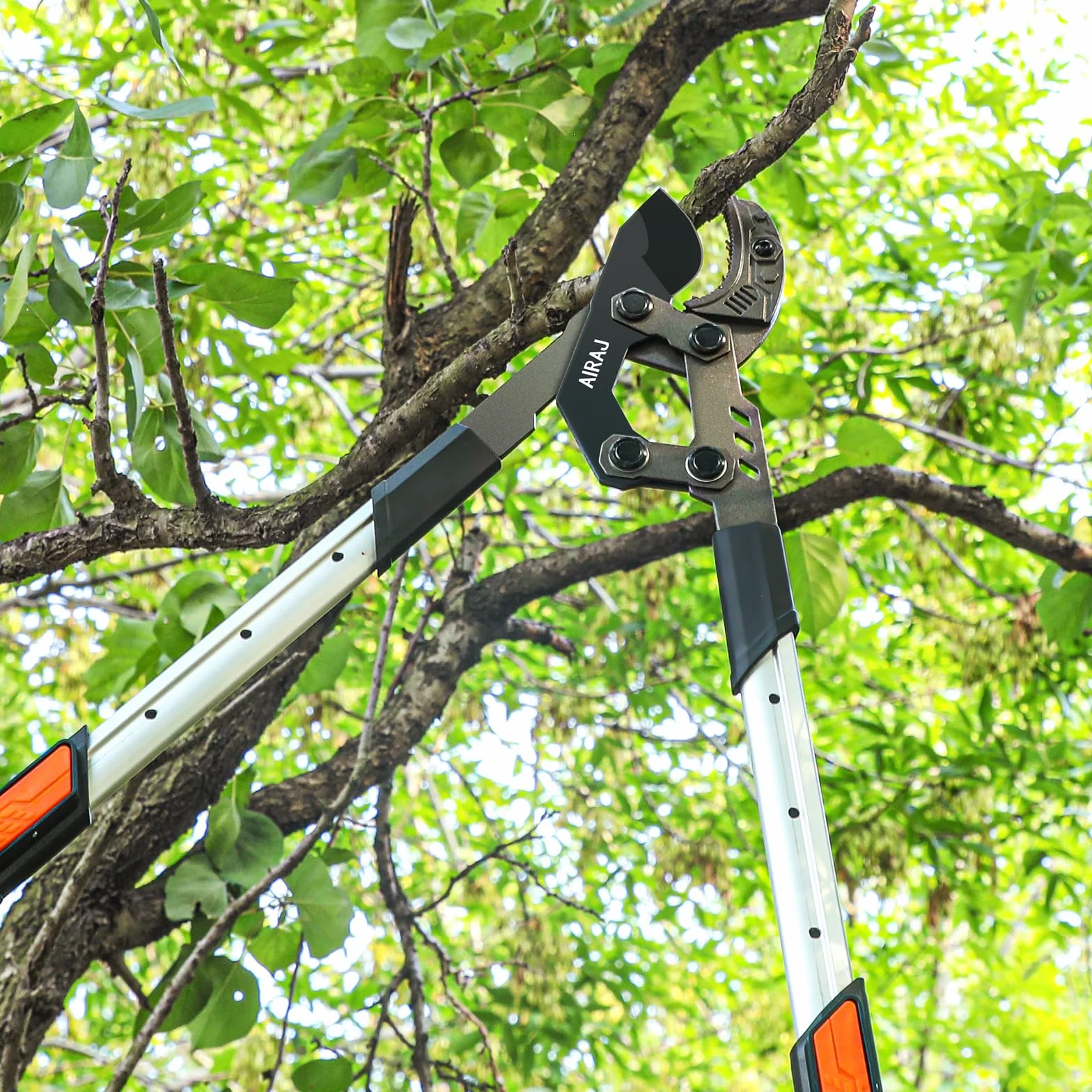 Troncaram per Impieghi Gravosi AIRAJ,Troncarami Telescopico da 70-90 CM,Potatura da Giardino a Incudine,Lame Affilate SK5,Taglio Rapido,Taglia Facilmente i Rami (Fino a 55 MM)