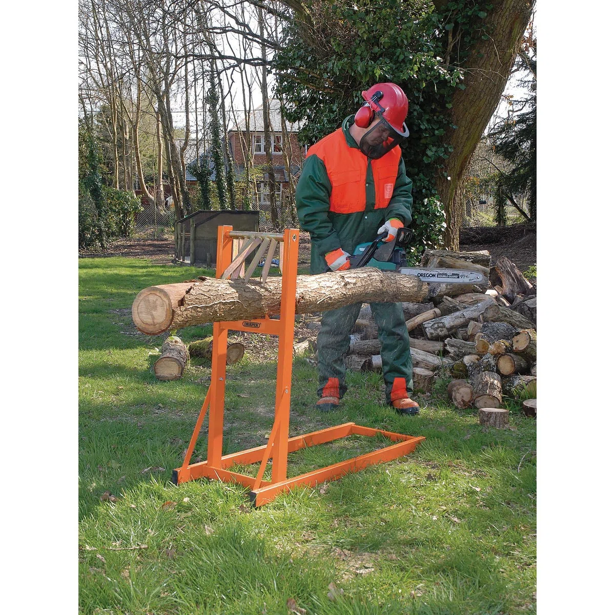 Draper 32273 Supporto per Tronchi, Arancia