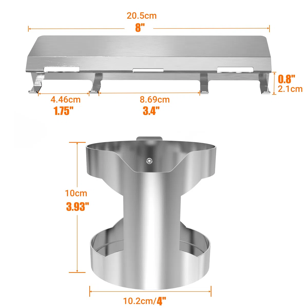 onlyfire Portautensili Magnetico per Barbecue a Gas, Porta Utensili Barbecue con Portabottiglie e 4 Ganci