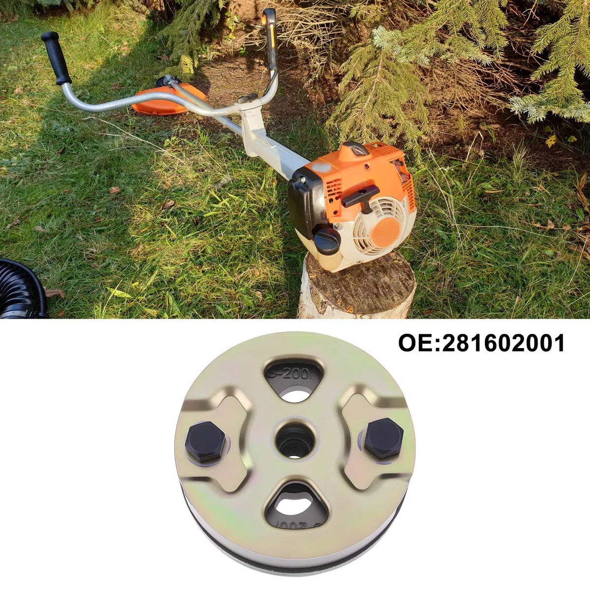 Frizione tagliaerba 281602001 compatibile con Stihl FS120 FS200 FS250 FS300 FS350 FS400 FS450 FS480 FR450 FR480