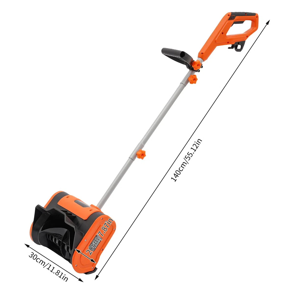 Spazzaneve elettrico con cavo batteria 220 V max velocità 3500 RPM per la rimozione di fogliame fango neve polvere auto arancione