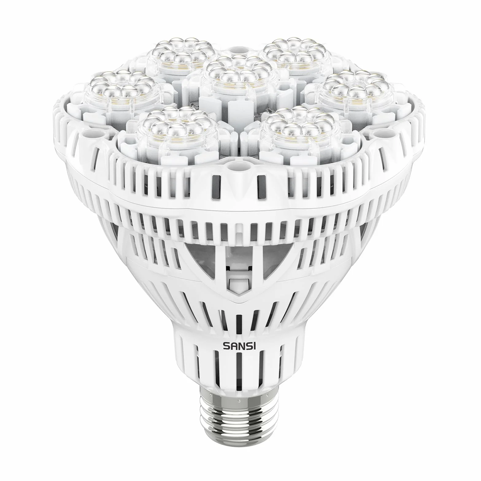 SANSI 36W LED Lampadina per Piante da interno, E27 luce di coltivazione a Spettro Completo, 4000K Luce Diurna grow light, lampade per Coltivazione Interno Adatto per ortaggi, fiori