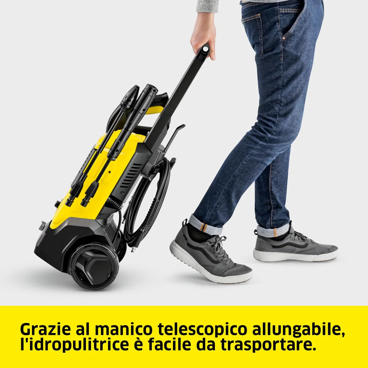 Kärcher Idropulitrice K 4 FJ Home, pressione: max. 130 bar, portata: 420 l/h, superficie: 30 m²/h, filtro acqua, peso: 5,7 kg, pistola ad alta pressione, ugello rotante e per schiuma, kit per la casa