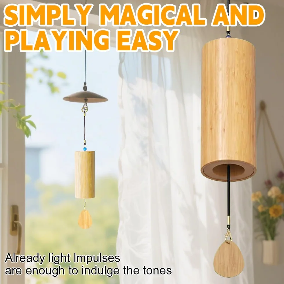 Campanelli Eolici In Bambù, Meditazione Chimes, Campanelle A Vento Giapponesi In Bambù, Scacciapensieri Yoga, Chime Bamboo per Esterni, Yoga, Gartendekoration, Le Emozioni Lenitive