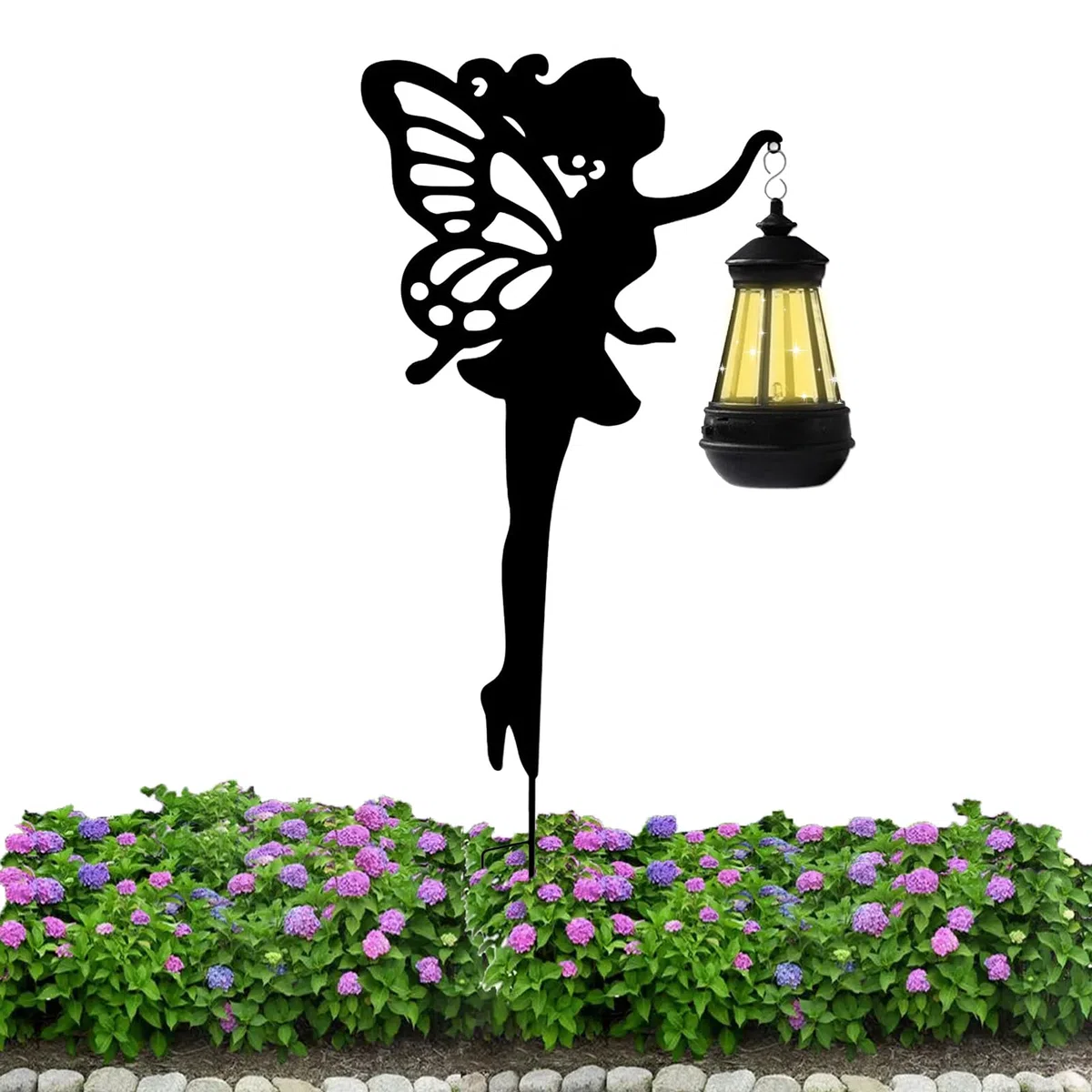 Pali da Giardino Decorativi | Figurina Solare Da Esterno Con,Decorazione da Giardino,Per Cortile Patio Portico Prato Paesaggistica Natale E Feste