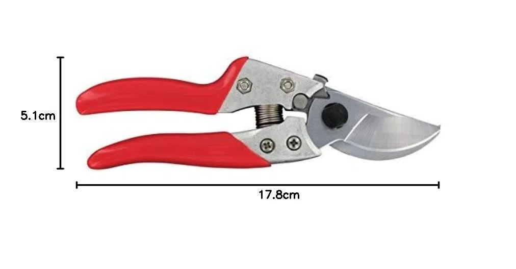 ARS - Potatore a Mano Resistente, Manico Rosso, 7 Pollici