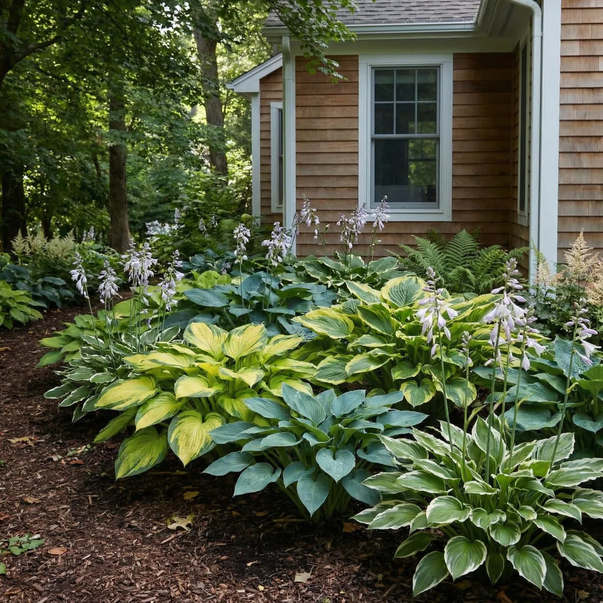 Piante Vere da Esterno - 10 Radici di Hosta - Mix di 10 ibridi e varietà - Piante e fiori esclusivi dall’Olanda - per giardino, vasi e balcone (non semi, non bulbi, non artificiali)